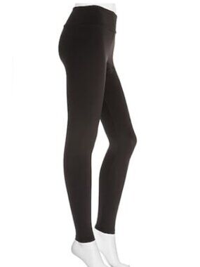 Black fleece high waisted leggings in S/M - New